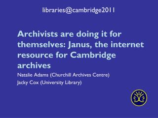libraries@cambridge2011