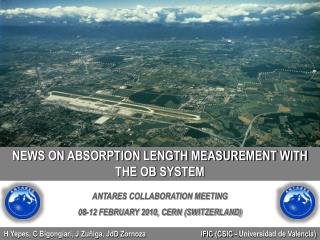 NEWS ON ABSORPTION LENGTH MEASUREMENT WITH THE OB SYSTEM