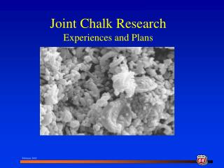 Joint Chalk Research Experiences and Plans