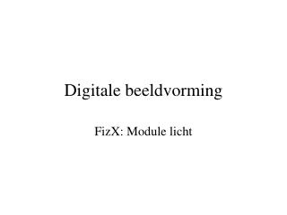 digitale beeldvorming