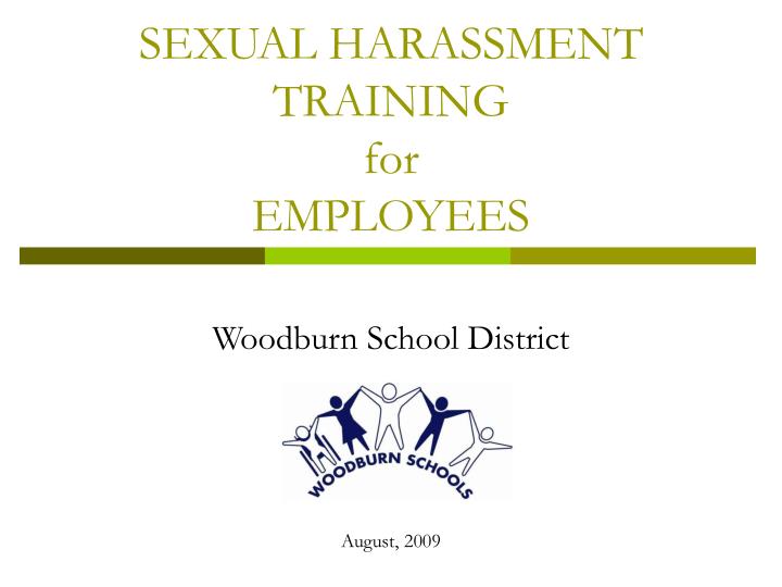 sexual harassment training for employees