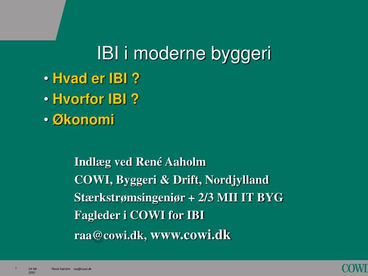 ibi i moderne byggeri