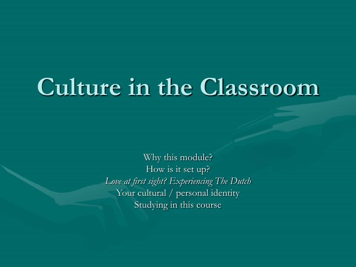 culture in the classroom