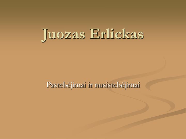 juozas erlickas