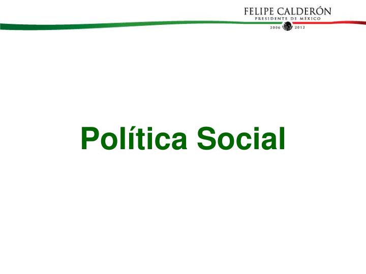 pol tica social