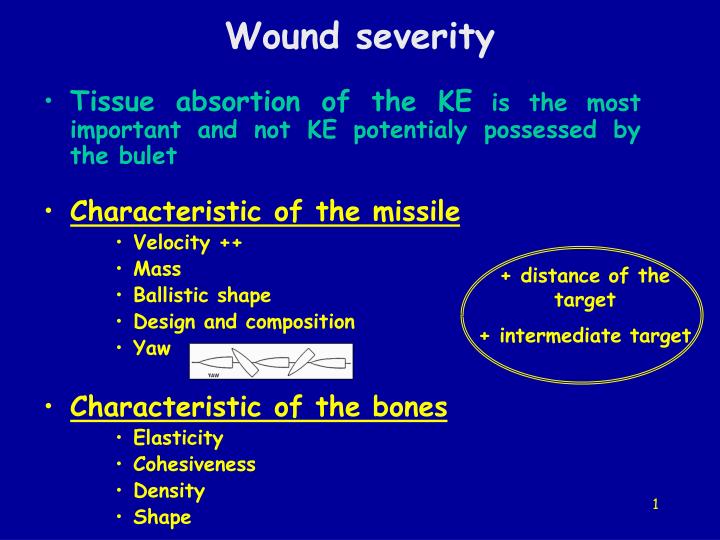 wound severity