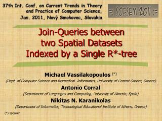 Join-Queries between two Spatial Datasets Indexed by a Single R*-tree