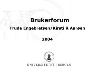 brukerforum