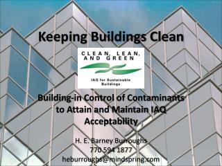 Keeping Buildings Clean