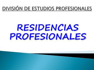 divisi n de estudios profesionales