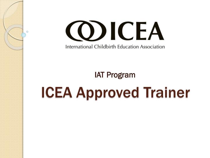 icea approved trainer