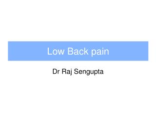 Dr Raj Sengupta
