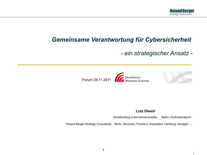 gemeinsame verantwortung f r cybersicherheit ein strategischer ansatz