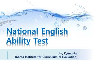Jin, Kyung-Ae (Korea Institute for Curriculum &amp; Evaluation)