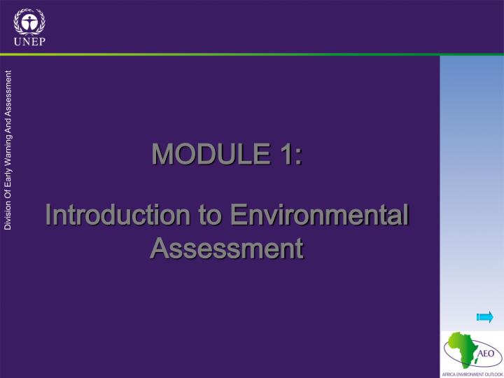 module 1 introduction to environmental assessment