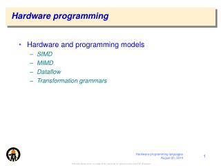 Hardware programming