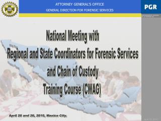 National Meeting with Regional and State Coordinators for Forensic Services