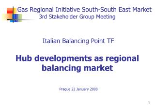 The Italian Balancing Point Task Force A short presentation
