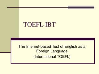 TOEFL IBT