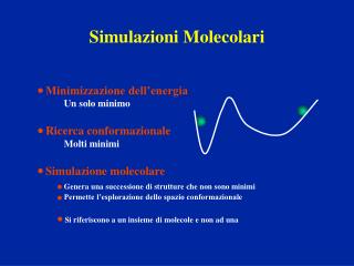 simulazioni molecolari