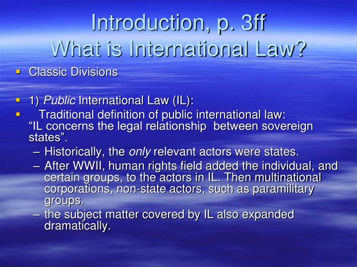 introduction p 3ff what is international law