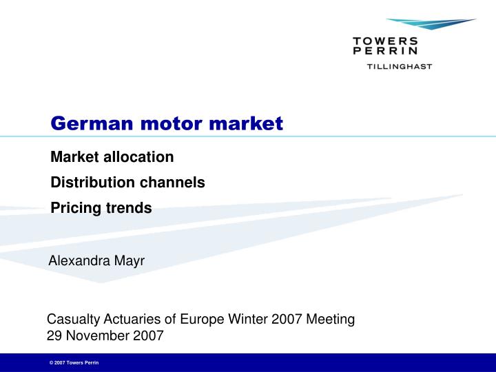 german motor market