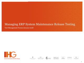 Managing ERP System Maintenance Release Testing