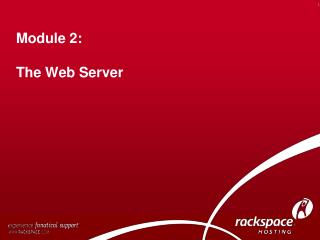 Module 2: The Web Server