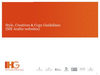 Style, Creatives &amp; Copy Guidelines (ME Arabic websites)