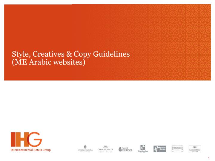 style creatives copy guidelines me arabic websites
