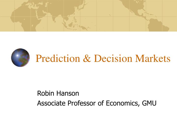 prediction decision markets