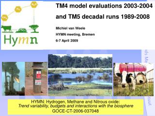 TM4 model evaluations 2003-2004 	and TM5 decadal runs 1989-2008 	Michiel van Weele