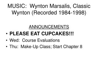MUSIC: Wynton Marsalis, Classic Wynton (Recorded 1984-1998)