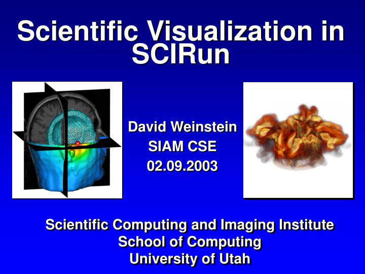 scientific visualization in scirun