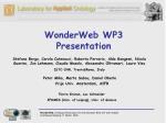 WonderWeb WP3 Presentation - slide 1