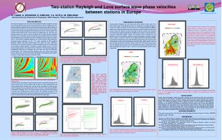 Two-station Rayleigh and Love surface wave phase velocities between stations in Europe