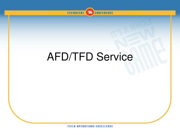 afd tfd service