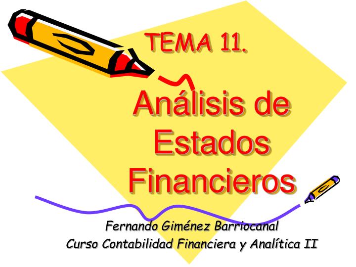 tema 11 an lisis de estados financieros