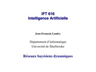ift 616 intelligence artificielle