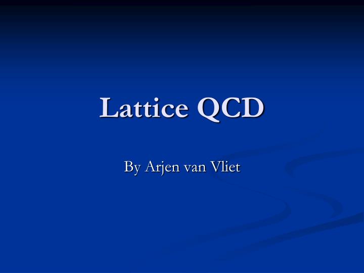 lattice qcd