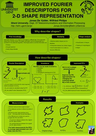 improved fourier descriptors for 2 d shape representation