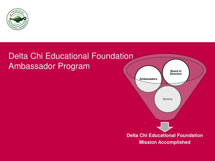 delta chi educational foundation ambassador program