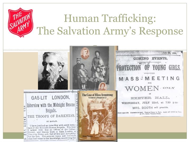human trafficking the salvation army s response