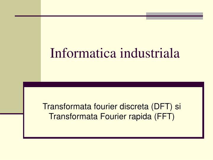 informatica industriala