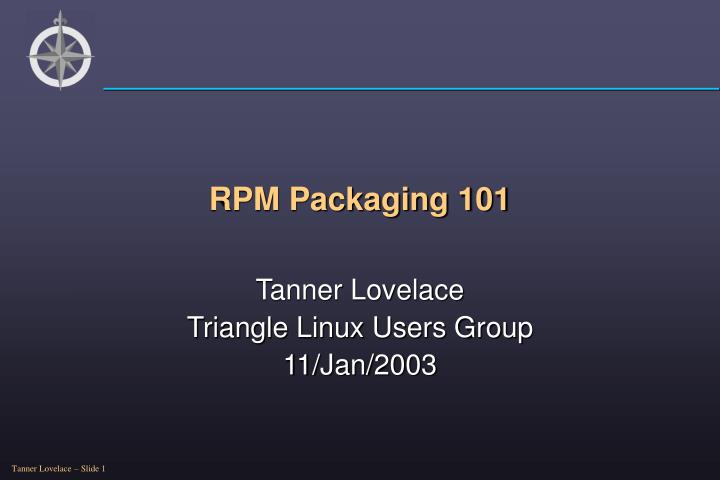 rpm packaging 101