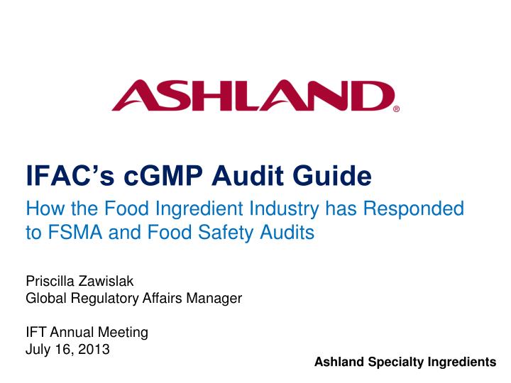 ifac s cgmp audit guide