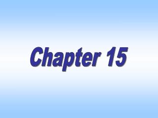 Chapter Fifteen