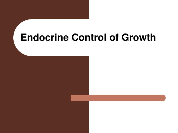 endocrine control of growth