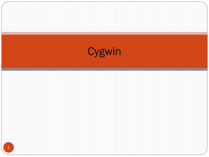 cygwin