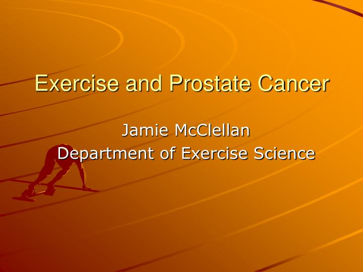 exercise and prostate cancer